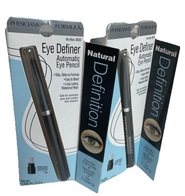 Physicians Formula Eye Definer Automatic Eye Pencil Ultra Black 3830 Lot of 2!