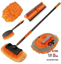 Car Wash Brush with Long Handle, Car Cleaning Kit with Soft Bristle Wash 12FT