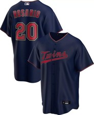 Outerstuff Eddie Rosario Minnesota Twins Navy 20 Kids 4-7 Alternate Player Je...