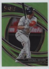 2020 Panini Select Premier Neon Green Prizm 82/99 Rafael Devers #123 nd3