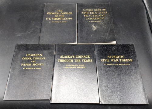 Whitman Booklets Alaska, Hawaii, Civil War Tokens, Colonial Coins, Virgin Island
