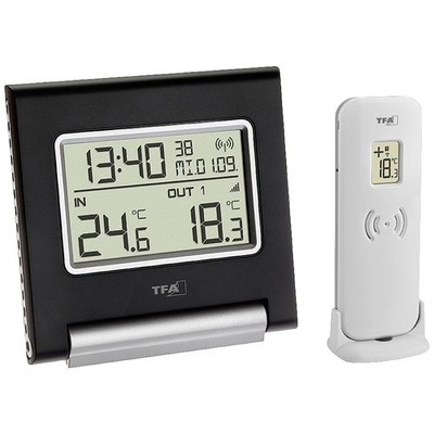TFA Dostmann SPOT Funk-Thermometer digital Schwarz 30.3030.01