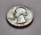 1962‑P Washington Quarter • AU Slider • 90% Silver • Strong Detail • X146