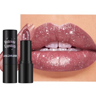 Jolilab Sparkling Lip Gloss, Long Lasting Waterproof 07#Dusky Rose 