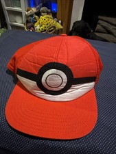 Pok mon Embroidered Pokeball YOUTH Foam Front Red White Black SnapBack Hat