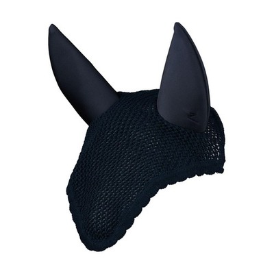 HORZE Marquess Noise-Cancelling Crochet Horse Ear Net, Dark Navy