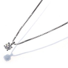 Necklace Diamond 0.1ct Solitaire 850 Platinum
