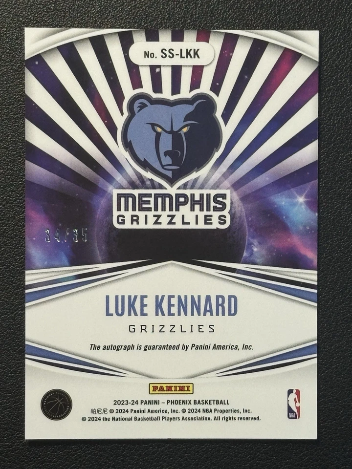 2023-24 Panini Phoenix - Stellar Signatures #SS-LKK Luke Kennard /35 Auto - Image 2 of 3