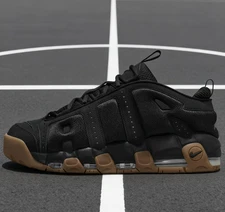 Nike Air More Uptempo Low Top Black Gum - FZ3055-003 Men's exercise Shoes