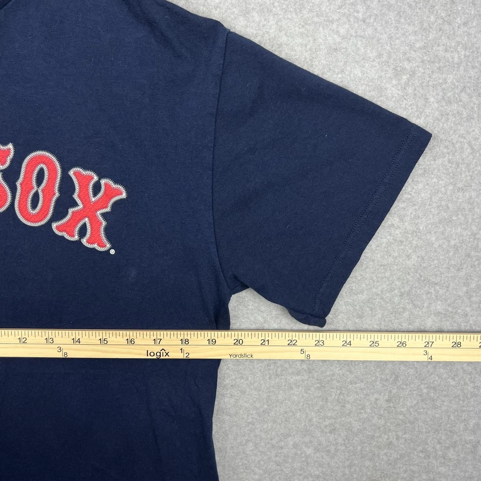 Camisa de béisbol de los Medias Rojas de Boston para hombre grande azul MLB Dustin Pedroia 15 adulto Foto 2 de 4