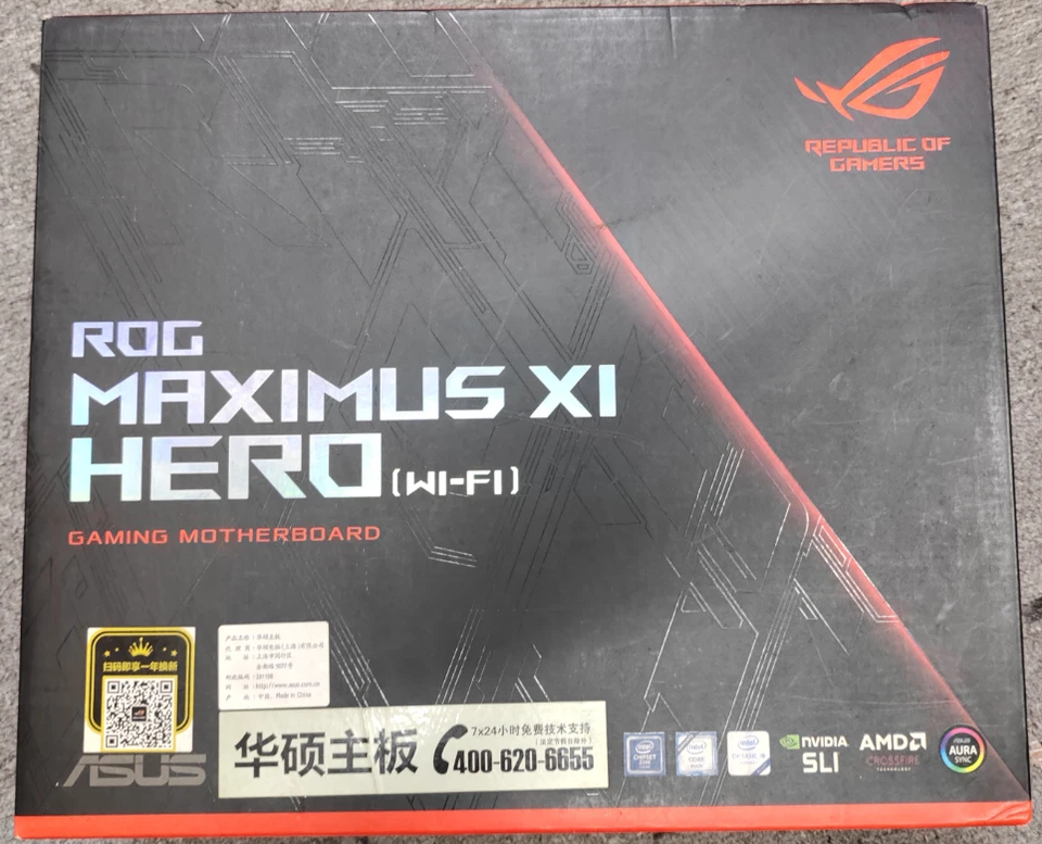 ASUS Rog Maximus XI Hero Wi-Fi LGA1151 ATX Motherboard Intel Z390 Chipset DDR4 - Image 2 of 4