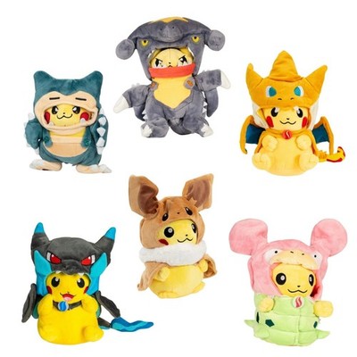 Pokemon Pikachu Hoodie Poncho Plushies Collection Cosplay Cute Soft Plush Toy