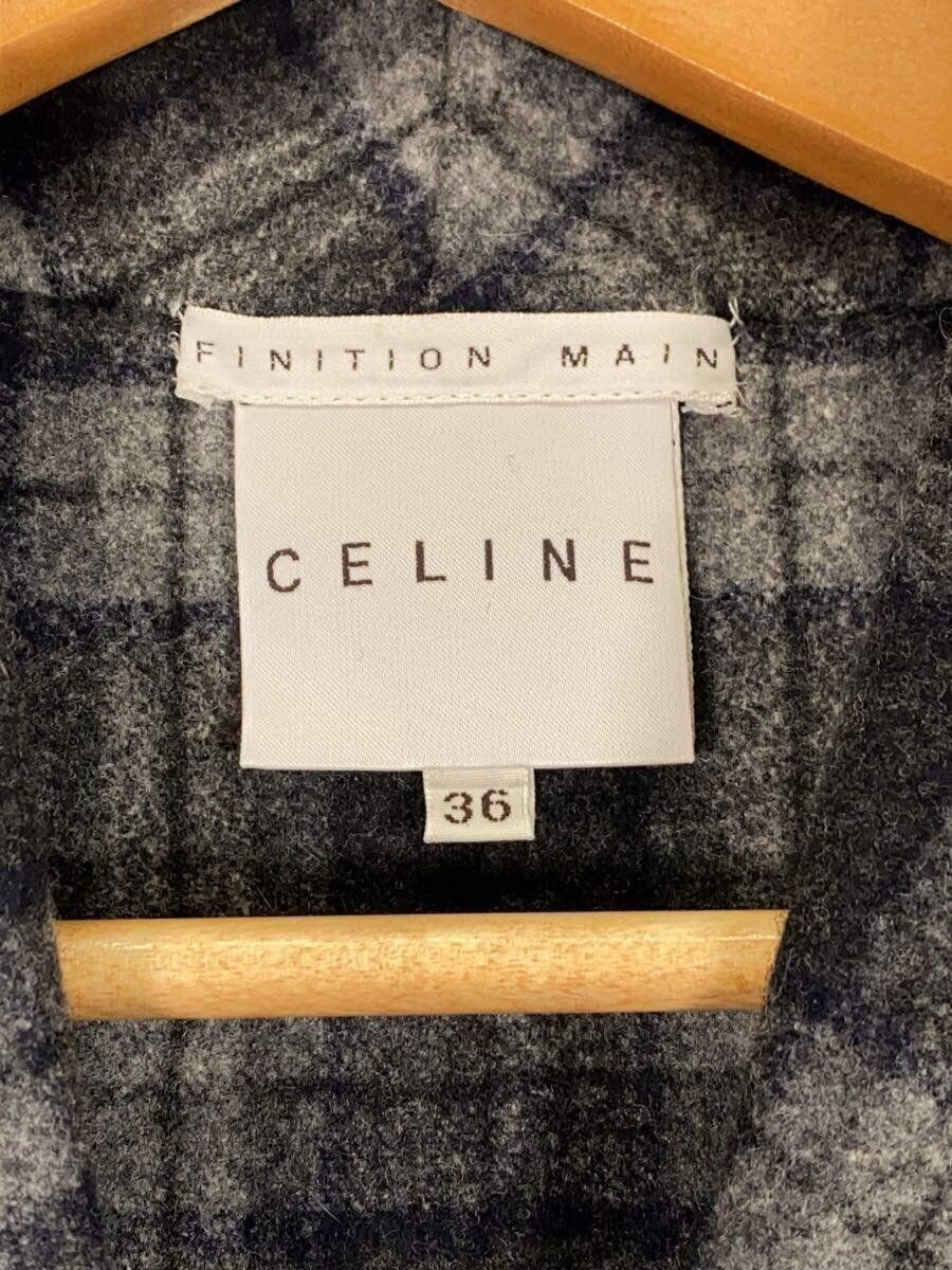 ALTRA CELINE altro cappotto 36 lana nero check 128052138