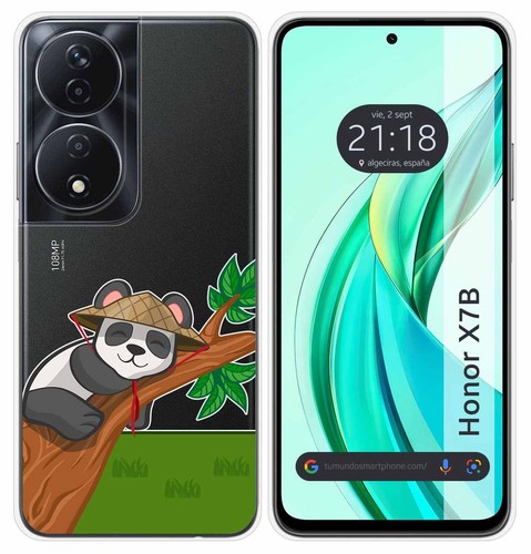 COMAKU Custodia per Honor X7a, in morbido TPU, con motivo a rilievo, colore: Trasparente - Balletto