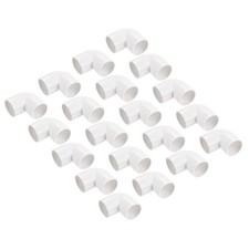 PVC Conduit Coupler 90 Degree Elbow Pipe Fittings 20 mm White Conduit, 30Pcs