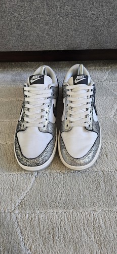 Nike Dunk Low Golden Gals Metallic Silver/White Sneakers DO5882-001 - Size 9W - Picture 4 of 11