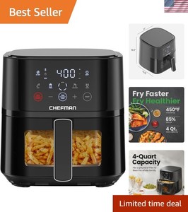 Air Fryer – 4 QT Compact Airfryer for Quick & Easy Meals, Features Hi-Fry Tec...