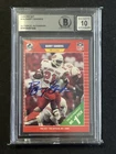 Barry Sanders HOF Lions Signed 1989 Pro Set #494 RC Rookie BGS BAS 10 AUTO