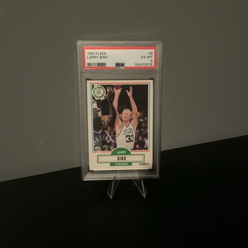 1990 FLEER - LARRY BIRD  #8 -  PSA 6 - Afbeelding 2 van 4