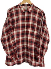 ARROW Long Sleeve Shirt, Size 34, Cotton, Red