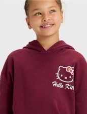 Sanrio Hello Kitty Cherry Bow Oversized Sweatshirt Hoodie Size 16/18 XXL - NWT