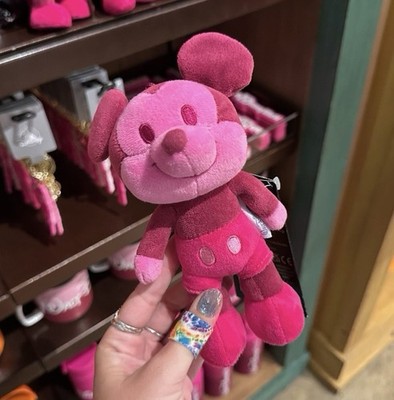 Disney Park 2026 Logo Mania Fantasyland Feels Pink Mickey Mouse NuiMOs Plush Toy