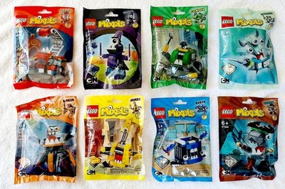 LEGO Mixels Lot of 8 New Sealed (8 Different Colors from Series 3, 7, 8, 9)