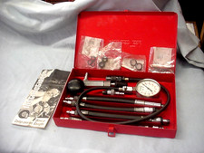 Snap-on Tools 6 Piece Compression Gauge Test Kit Instructions In Metal Case