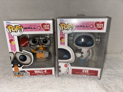 Lot Funko Pops Valentines Wall-E Eve 1531 1532  Disney Pixar