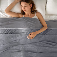 Cooling Blanket Queen Size 90"X90" for Hot Sleepers Summer Blanket Cold Summer