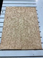 Birdseye Maple Raw Wood Veneer 10 sheets 16'' x 6 1/2'' 91J