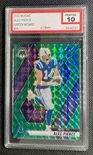 2025 Panini Mosaic Alec Pierce #76 Green Prizm Colts