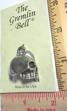 Biker bell skull Gremlin good luck motorcycle riding charm lucky ride guardian
