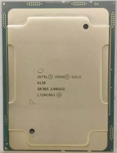 Intel Xeon Gold 6138 (SR3B5) 2.00GHz 20-Core LGA3647 125W 27.5MB Cache CPU