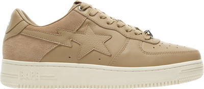 BAPE sta Low 'Suede Heel Sneaker in Beige Size 8 - 001FWG701042X BEI
