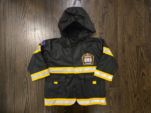 2t Jungen gefütterter Regenmantel Feuerwehrmann Feuerwehr Western Chief Jacke