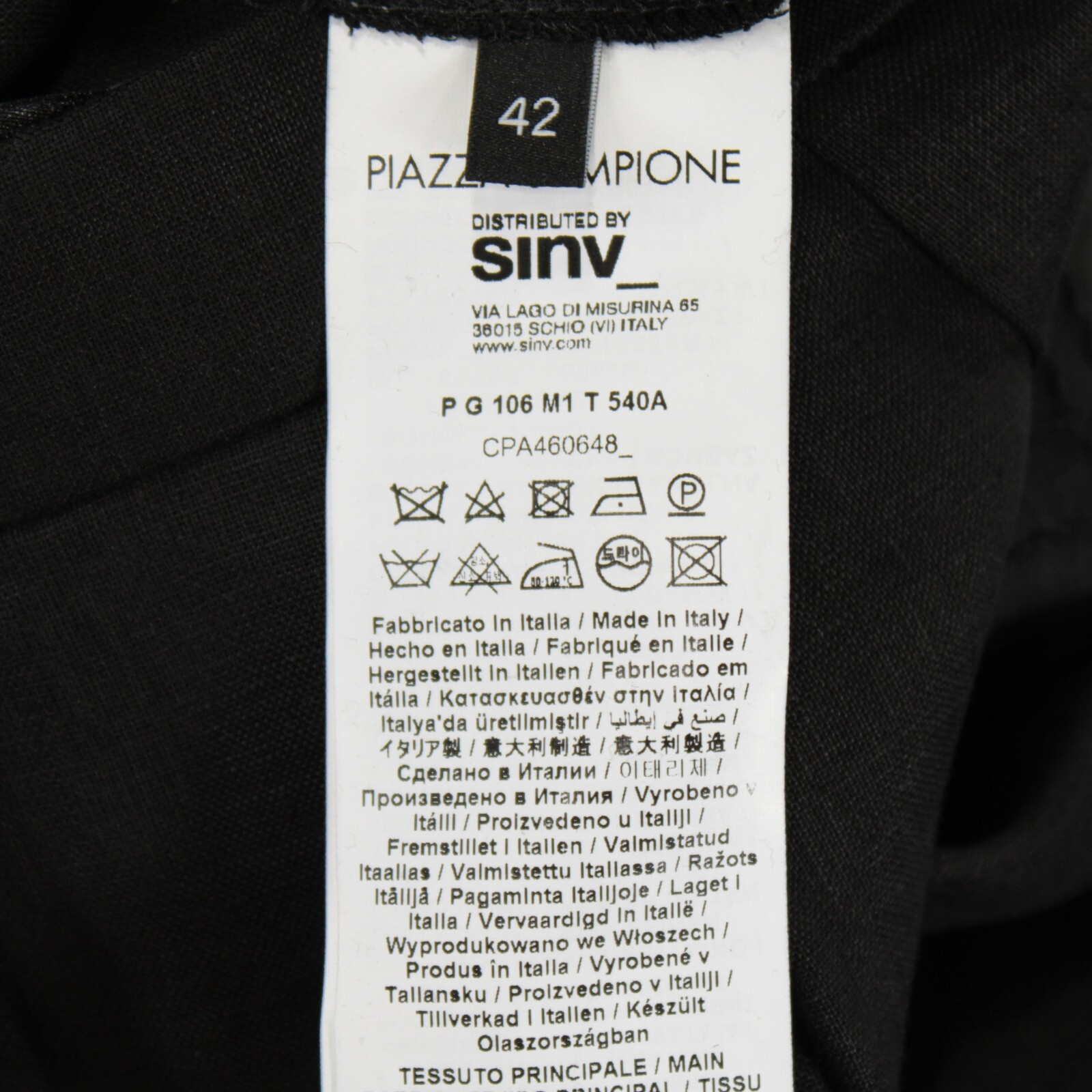 Piazza Sempione NWT Linen Blend Midi Skirt Size 42 US 6 in Black w/ Polka Dots image 10