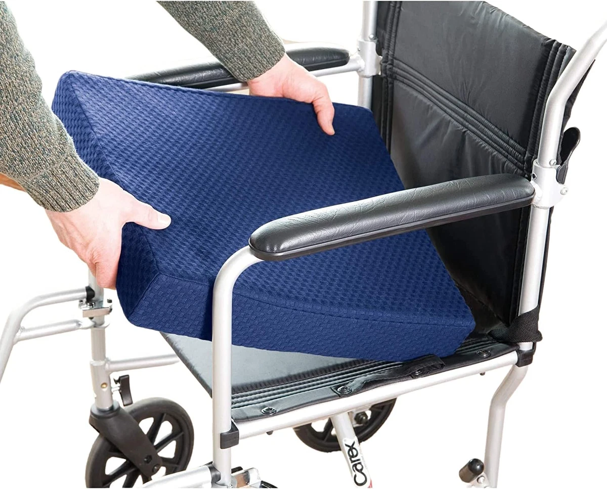 Wheelchair memory top foam seat cushions