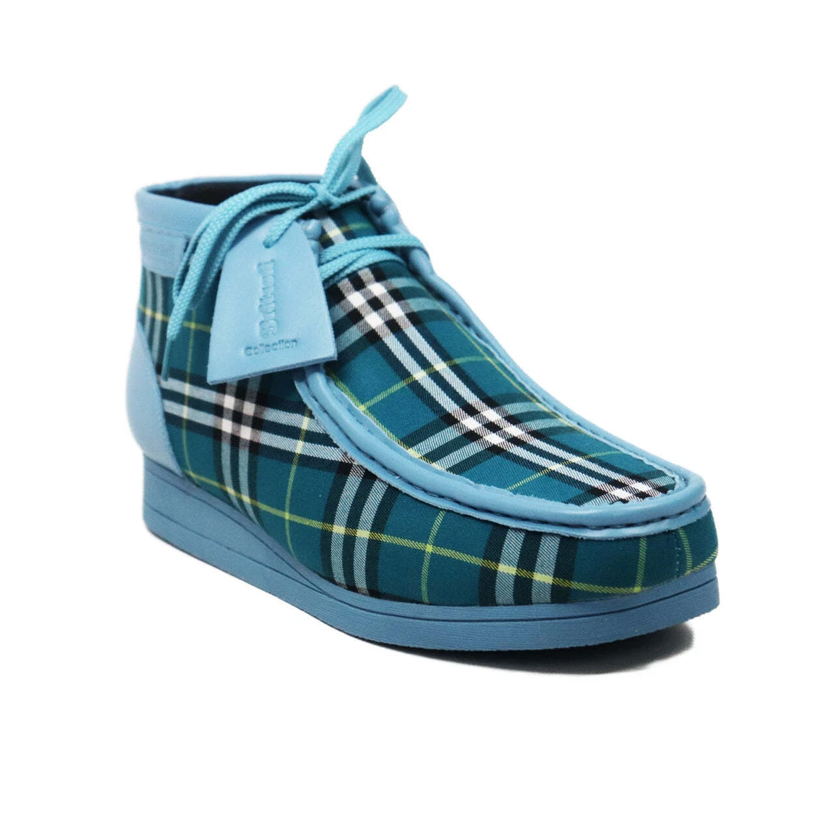 Plaid wallabees sales