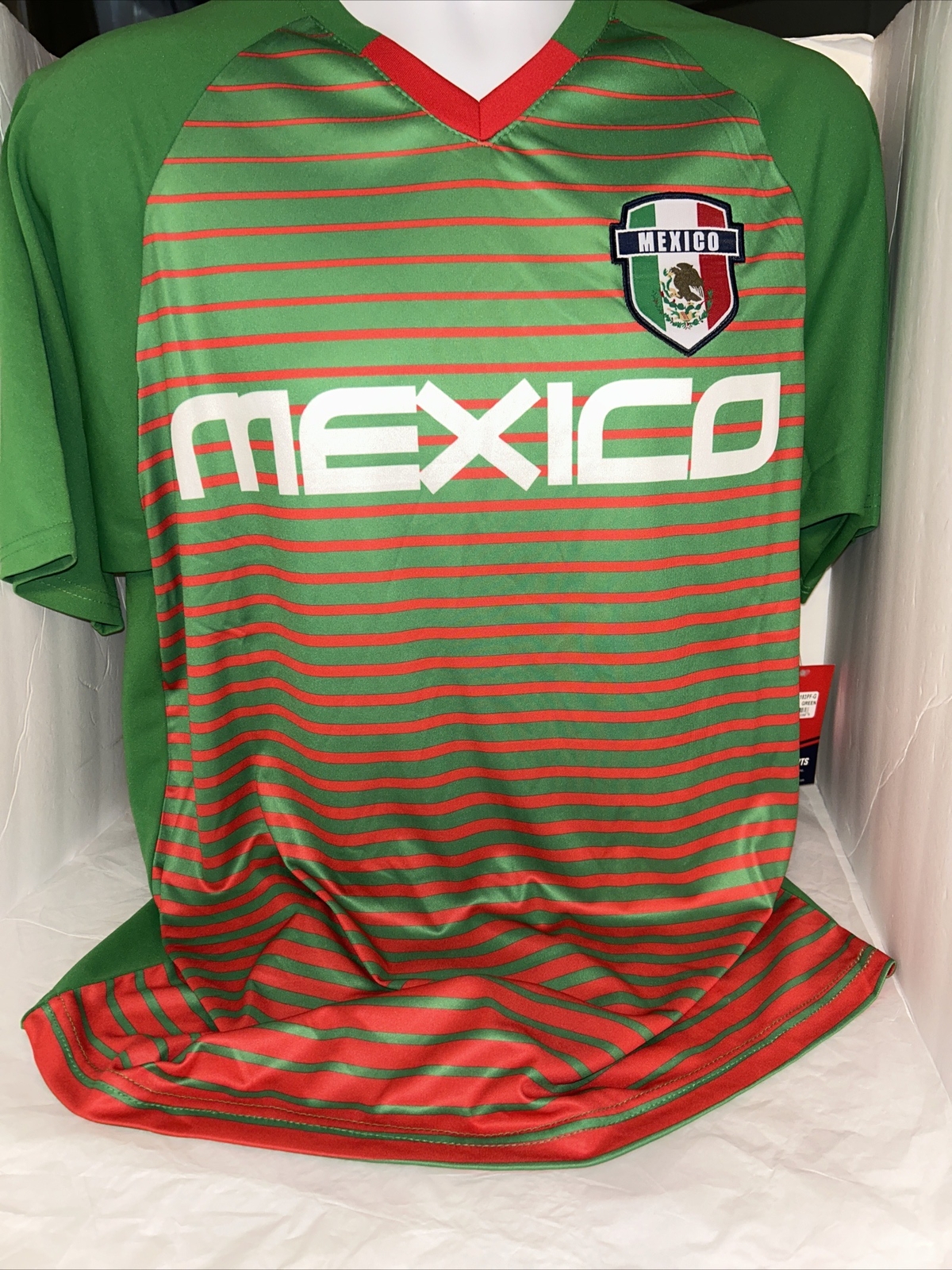 Icon Sports Soccer Football Futbol Jersey Mexico LOGO MENS Large NWT