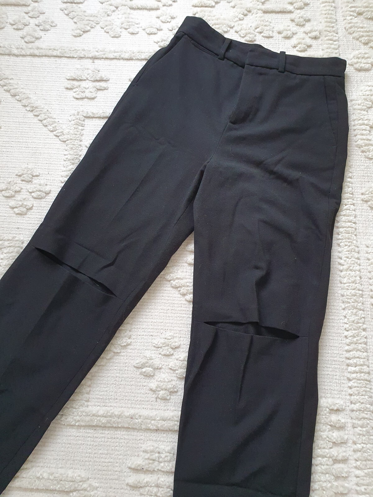 Zara limited edition cut-out trousers Size M RRP £49.99 image 7