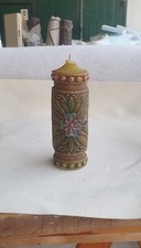 VECCHIA ANTICA CANDELA ARTISTICA VECCHIO CERO CANDELA SCULTURA CANDELA VINTAGE 