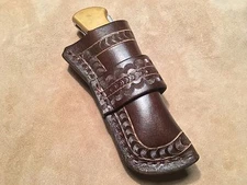 Custom Leather Sheath w/strap for Buck 110