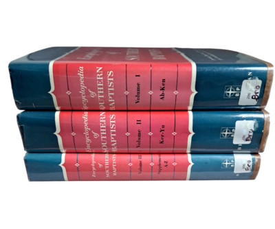 Encyclopedia of Southern Baptists USED 3 Book LOT: Volume 1, 2, & 3 (EX-LIBRARY)