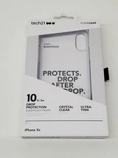 New TECH21 Apple iPhone XR BulletShield Pure Clear Phone Case Drop Protection