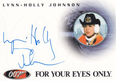 James Bond Autograph Card A52 Lynn-Holly Johnson as Bibi Dahl