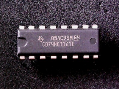 CD74HCT161E - Texas Instruments 4-Bit Binary Counter 74HCT161 (DIP-16)
