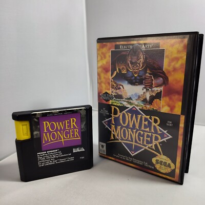 Power Monger ( Sega Genesis, 1992)  Tested With Case Video Game
