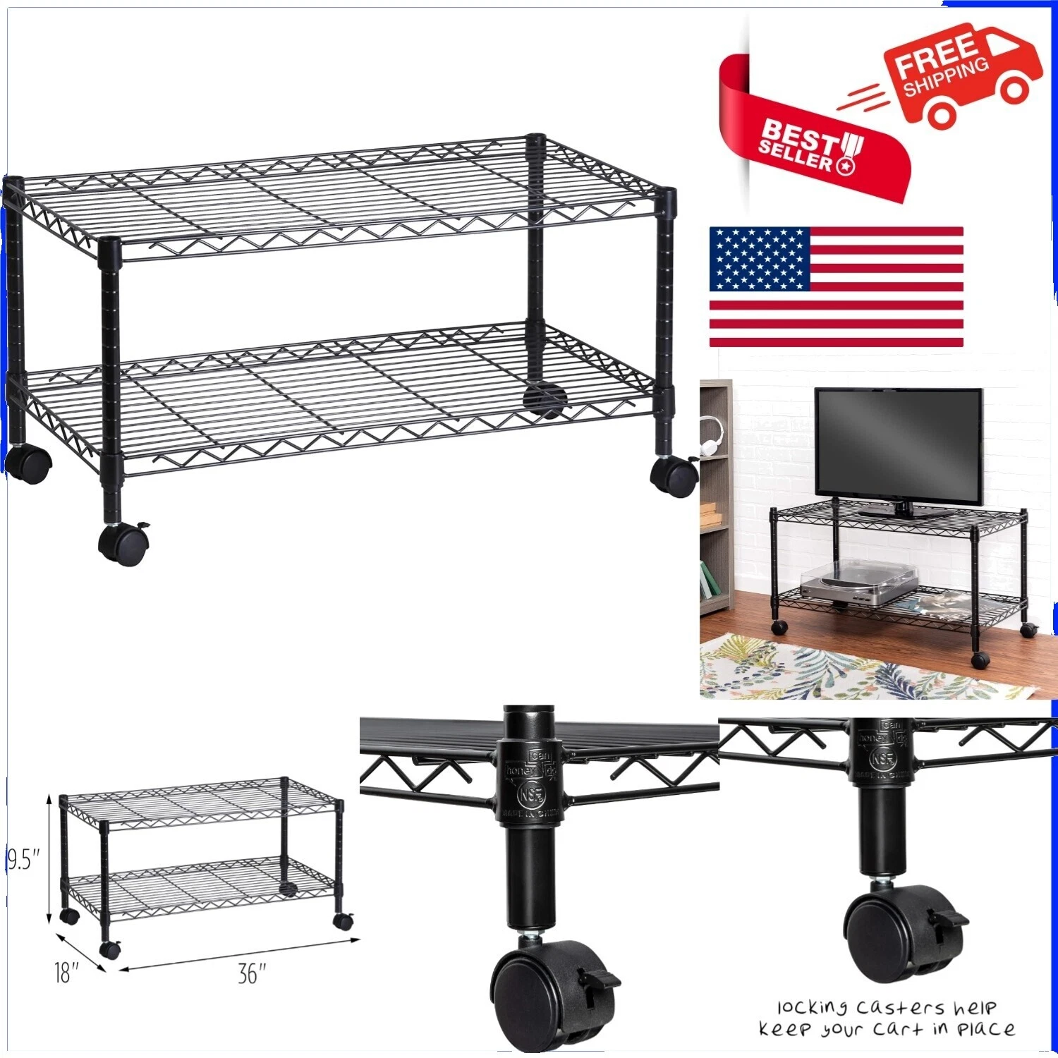 Estantes para Contemporáneo Negro/Torres racks