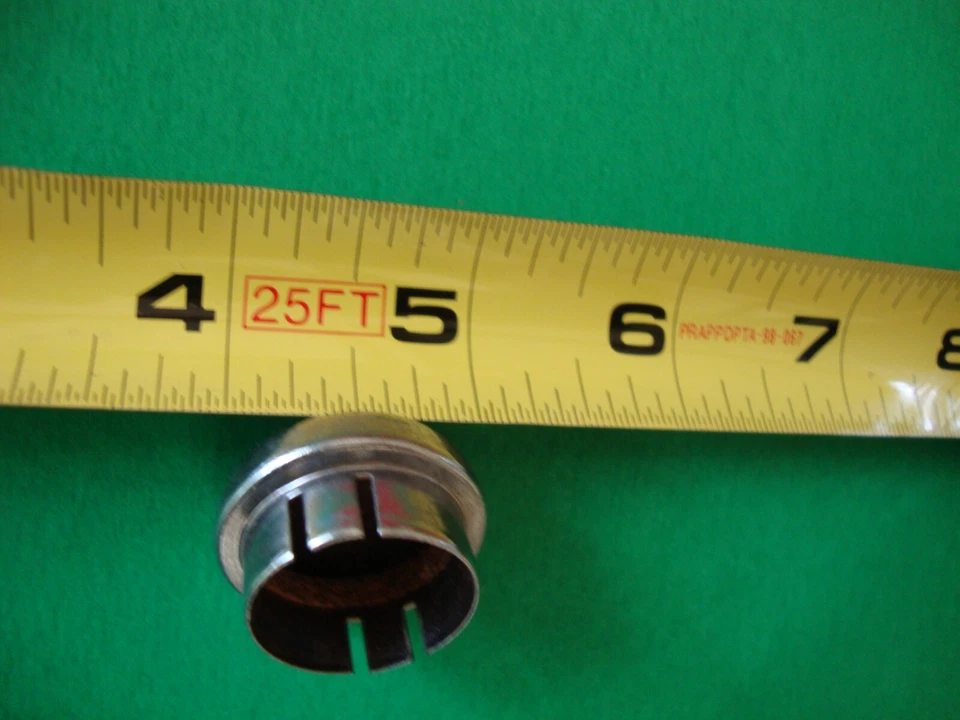 LENTE A PRESIÓN VINTAGE ROJA LISA JOYA 1" PARA LÁMPARA PILOTO DRAKE Foto 2 de 3